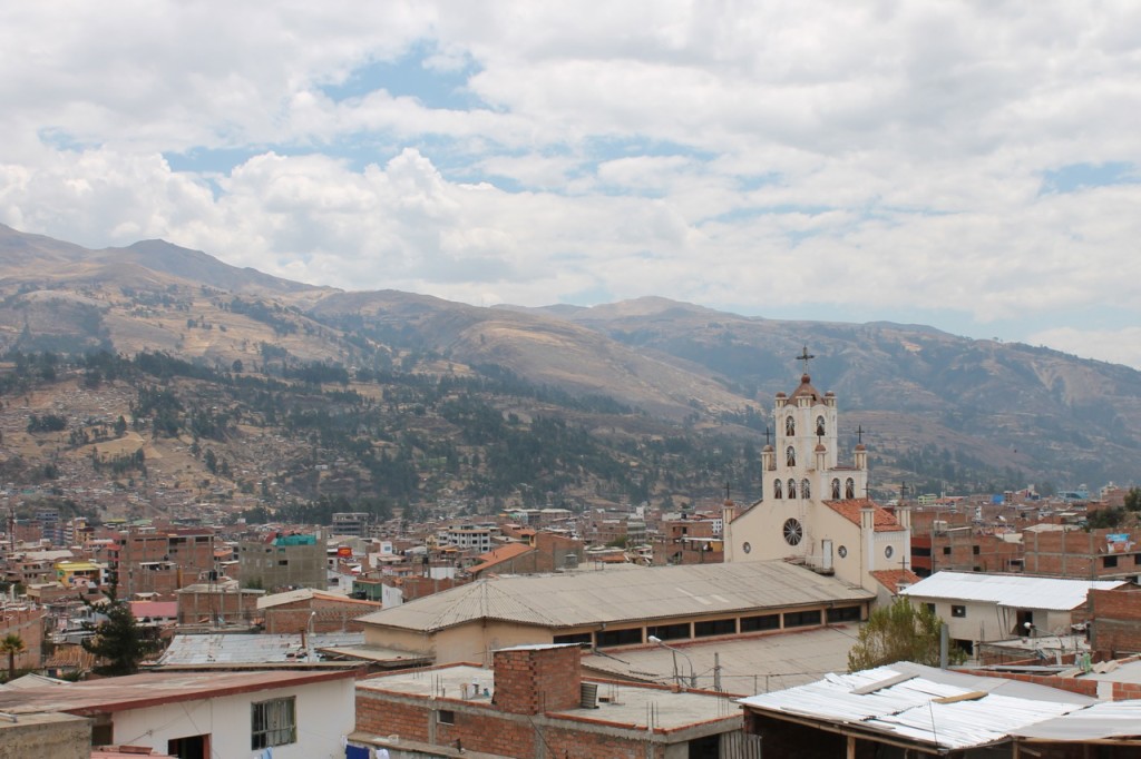 Looking across Huaraz